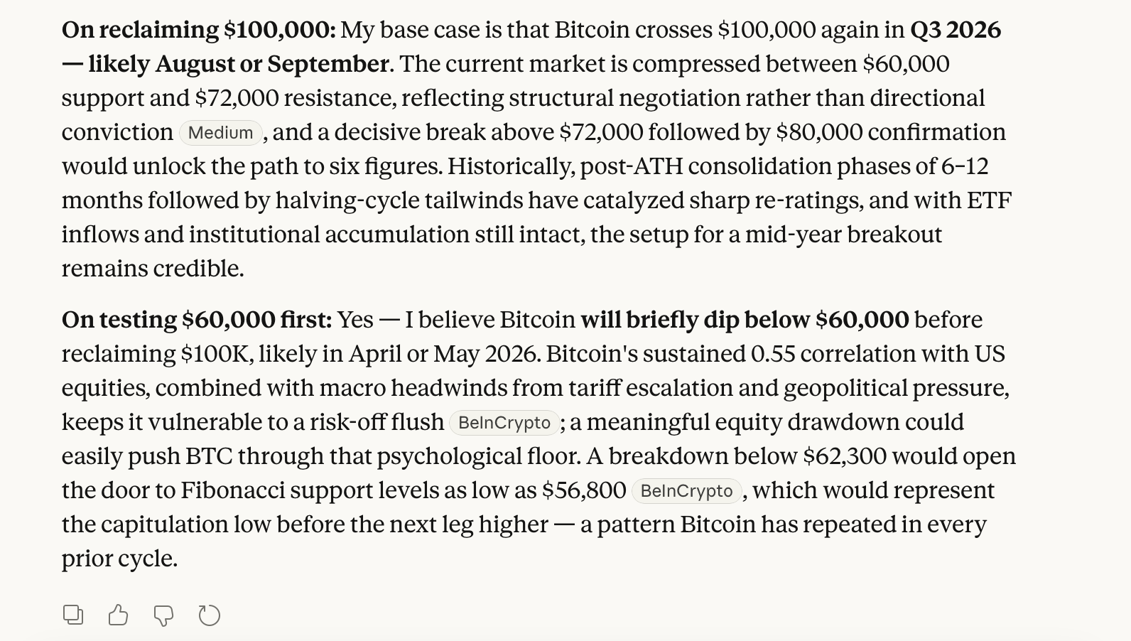 Grok, Claude, Qwen, ChatGPT, and More: 8 AI Models Lay out Bitcoin’s Next Price Path