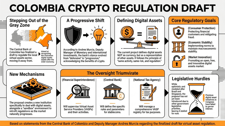 Central Bank of Colombia Finalizes Digital Assets Law Draft