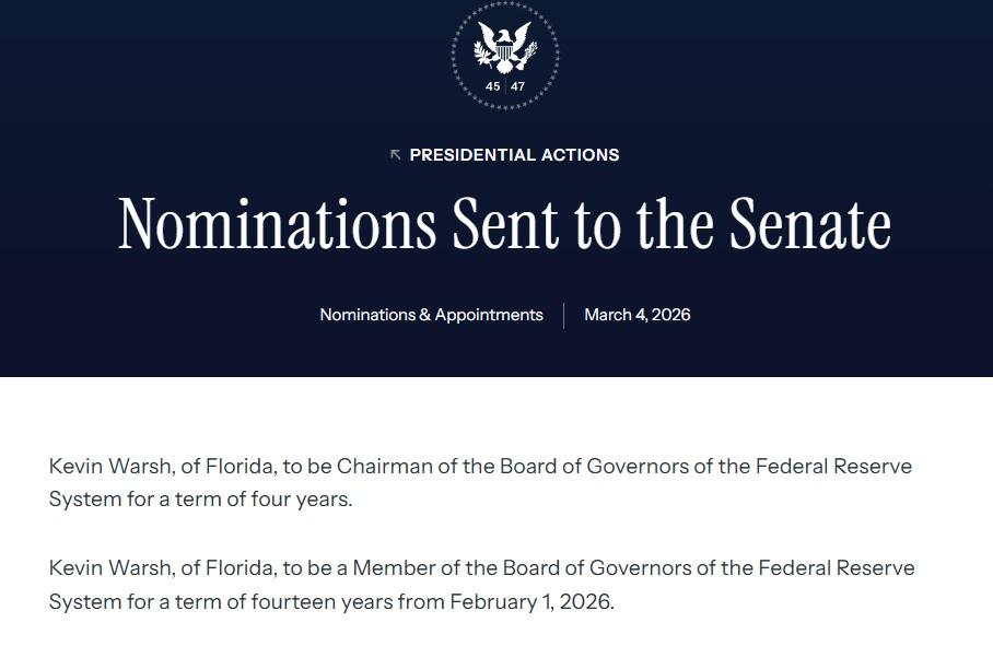 Fed Chair Nominee Kevin Warsh Calls Bitcoin an Important Asset for Policymakers Fed Chair Nominee Kevin Warsh Calls Bitcoin an Important Asset for Policymakers