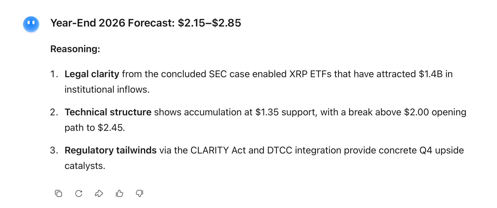 13 AI Models Predict XRP’s 2026 Price—ChatGPT, Grok, Claude, and Gemini Reveal Their Forecasts 13 AI Models Predict XRP’s 2026 Price—ChatGPT, Grok, Claude, and Gemini Reveal Their Forecasts