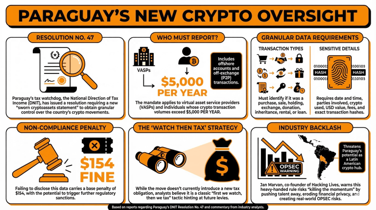 Paraguay Strengthens Mandatory Reporting Requirements for VASPs and Individuals