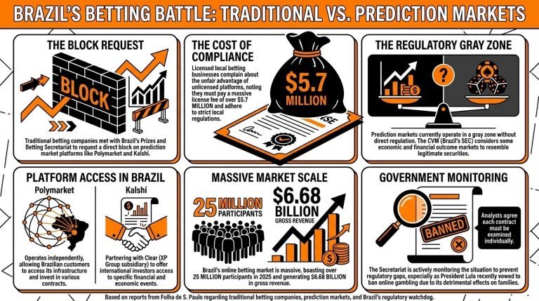 Big Bet Takes Action to Block Prediction Markets in Brazil