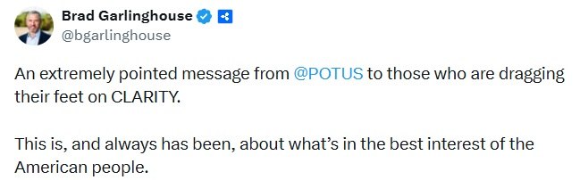 XRP Surges as Trump Pushes Crypto Reform, Ripple CEO Welcomes Move