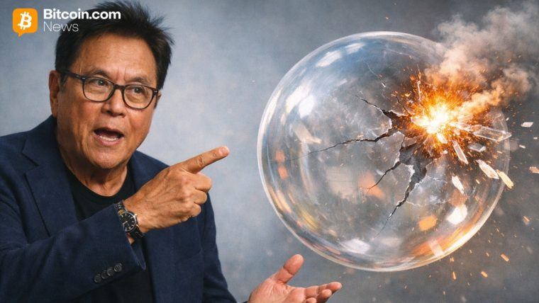 Robert Kiyosaki Predicts Bitcoin $750K, Ethereum $95K After Global Financial Crash