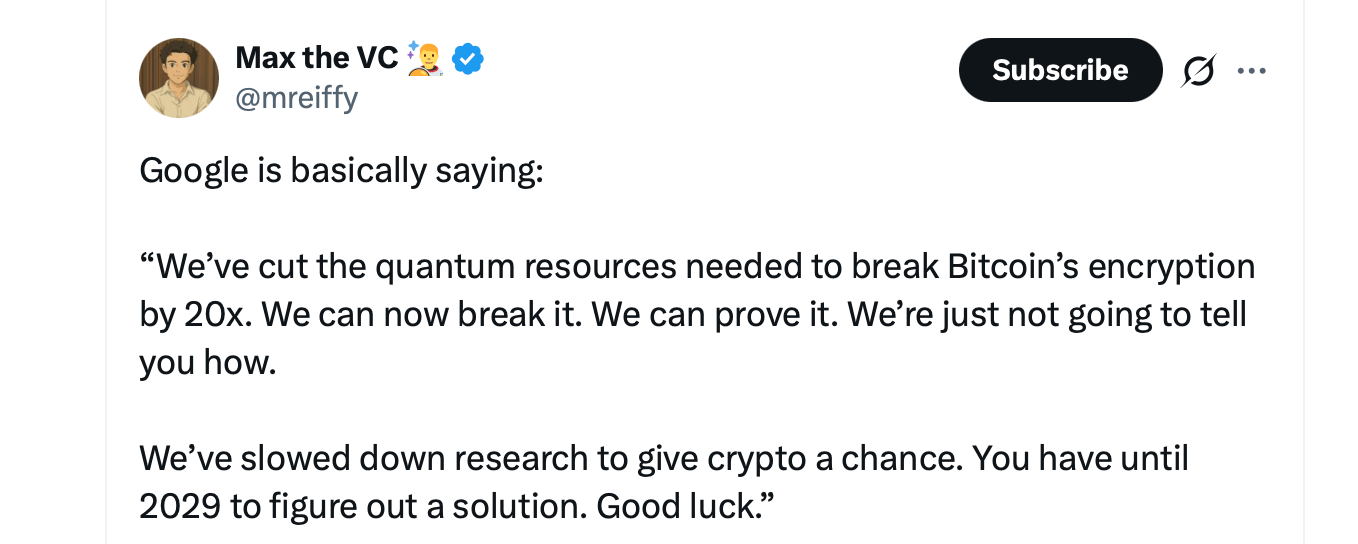 Google's Quantum Advances Bring Bitcoin Security Debate Into Focus Google's Quantum Advances Bring Bitcoin Security Debate Into Focus