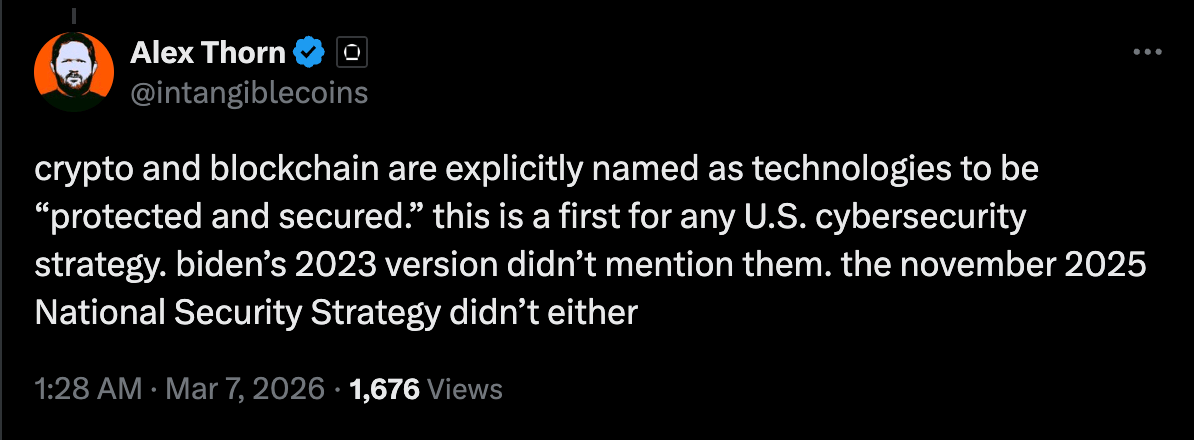 Trump’s Cyber Strategy Signals Support for Crypto Infrastructure