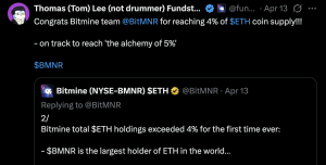 Bitmine Reports $3.8 Billion Quarterly Loss as Ethereum Bet Takes Toll