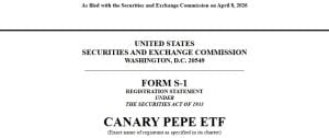 Canary Capital Files PEPE ETF as Wall Street Tests Institutional Demand for Meme Coins Canary Capital Files PEPE ETF as Wall Street Tests Institutional Demand for Meme Coins