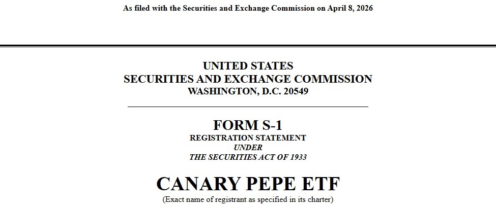 Canary Capital Files PEPE ETF as Wall Street Tests Institutional Demand for Meme Coins Canary Capital Files PEPE ETF as Wall Street Tests Institutional Demand for Meme Coins