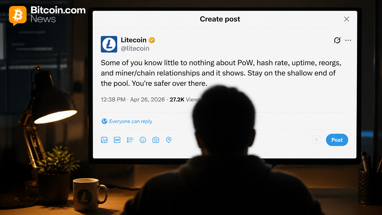 Litecoin X Account Tells Critics to ‘Stay on the Shallow End’ After 13-Block Reorg