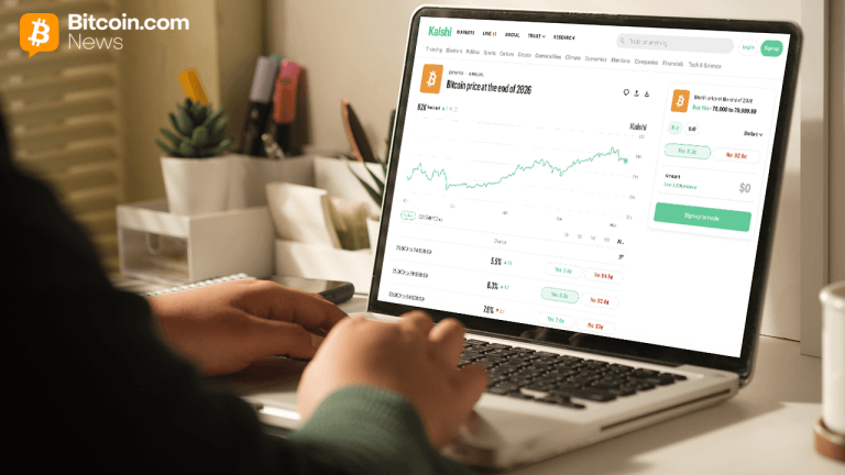 Prediction market Kalshi on a laptop
