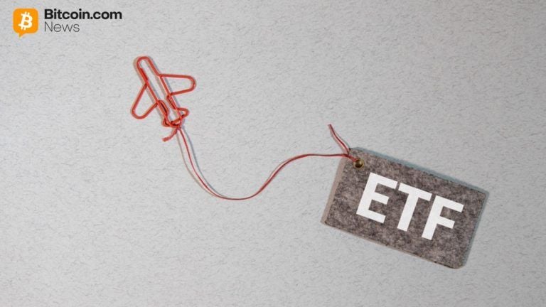 Crypto exchange-traded fund rising