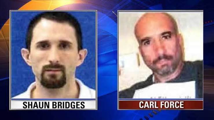 FBI Pulls $40M in Gold Bars From CIA Official's Fairfax County Home in Theft Case News image of DEA Agent Carl Mark Force IV and Secret Service Agent Shaun Bridges.