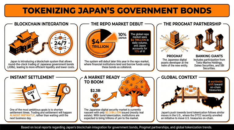 Japan to Enter the Blockchain Era with Round-the-Clock Government Bond Trading