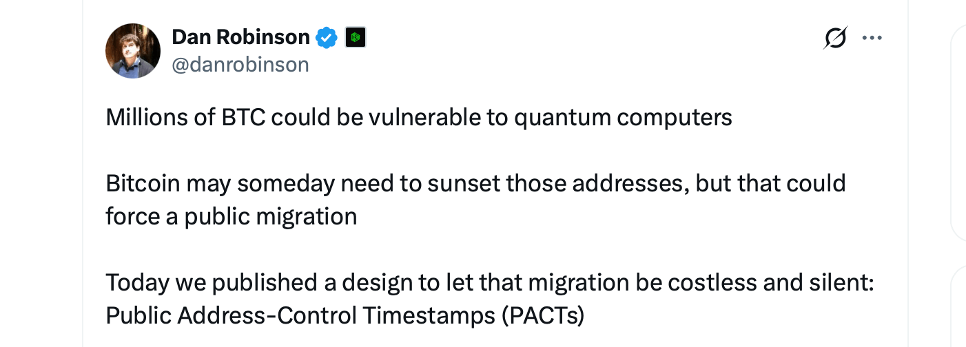 Paradigm Researcher Proposes PACTs to Shield Dormant Bitcoin From Quantum Computing Risk