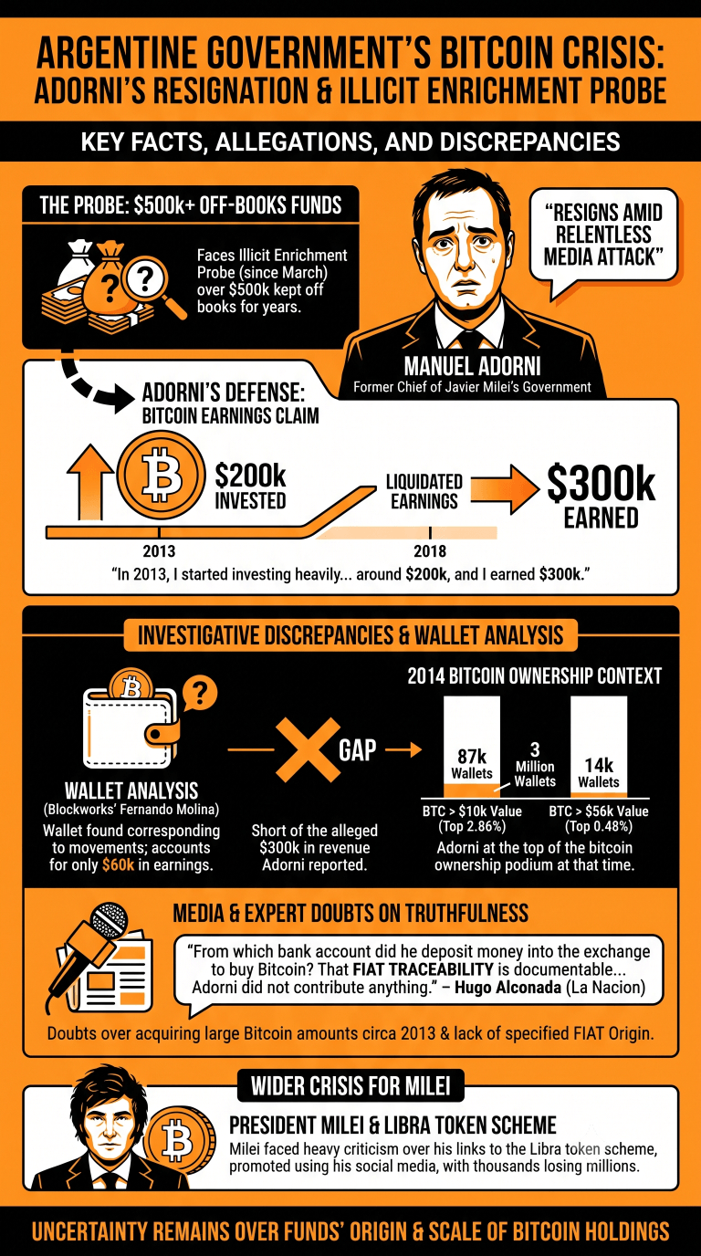 Infographic on Adorni's Resignation