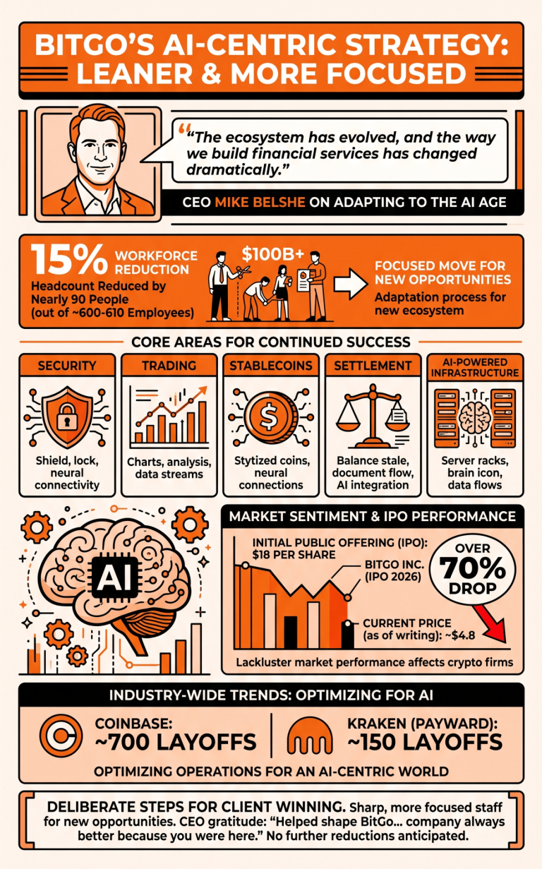 Infographic on Bitgo's 15% Layoffs