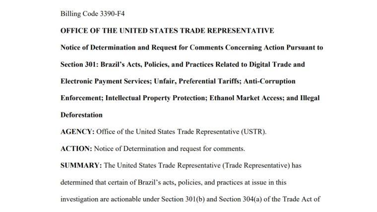 US Targets Brazil’s Pix: Trade Report Claims Instant Payment System Restricts American Commerce