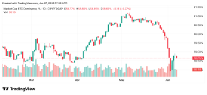 Voici pourquoi la baisse de 50 % de Bitcoin semble légère à côté de ce sur quoi sont assis plusieurs détenteurs d'Altcoin Graphique de domination Bitcoin.