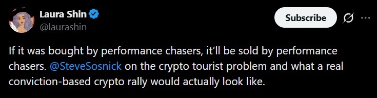 Sosnick Warns Crypto's 'Tourists' Are Cashing out as Bitcoin ETFs Bleed $1.42 Billion Sosnick Warns Crypto's 'Tourists' Are Cashing out as Bitcoin ETFs Bleed $1.42 Billion