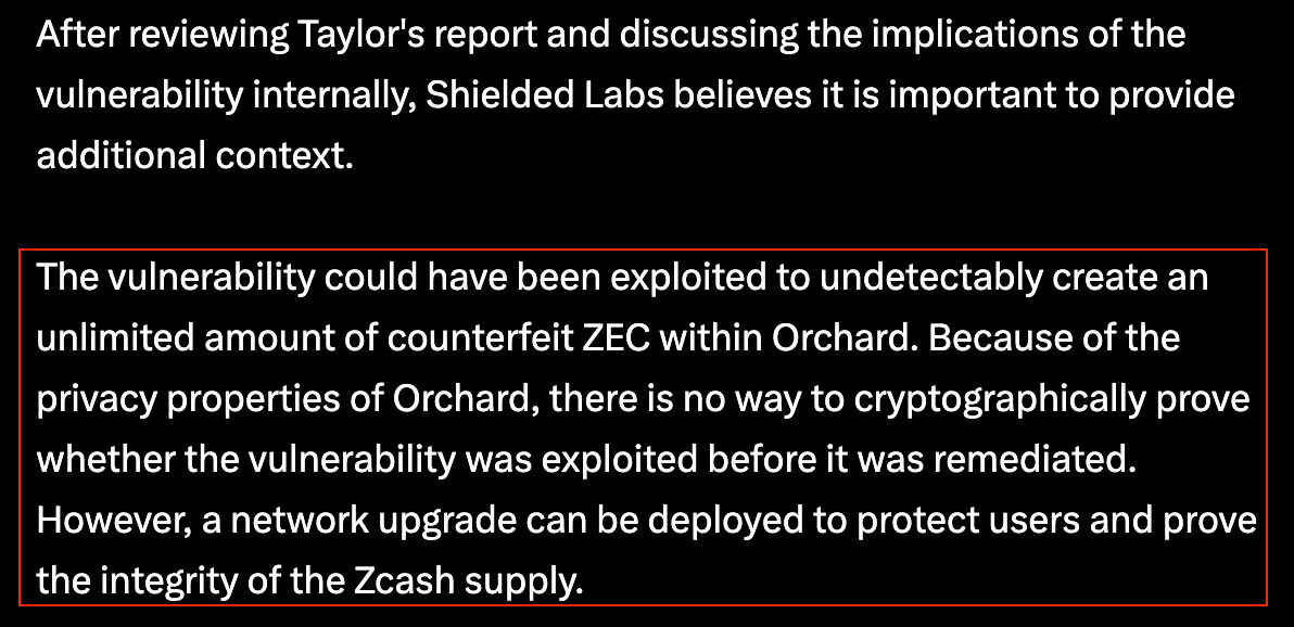 Zcash Patches Critical Bug Enabling Unlimited Counterfeit ZEC Minting as Prices Crashes 41% Zcash Patches Critical Bug Enabling Unlimited Counterfeit ZEC Minting as Prices Crashes 41%