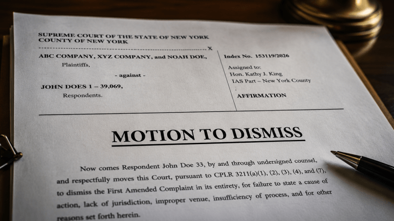$293B Bitcoin ‘Noah Doe’ Lawsuit Faces Major Test After First Wallet Holder Files Motion to Dismiss