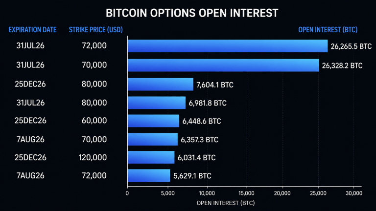 Bitcoin Traders Bet Big on $72K and $80K Price Targets