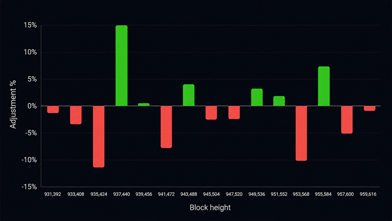 Bitcoin’s 15th Difficulty Reset Exposes a Mining Industry Under Pressure