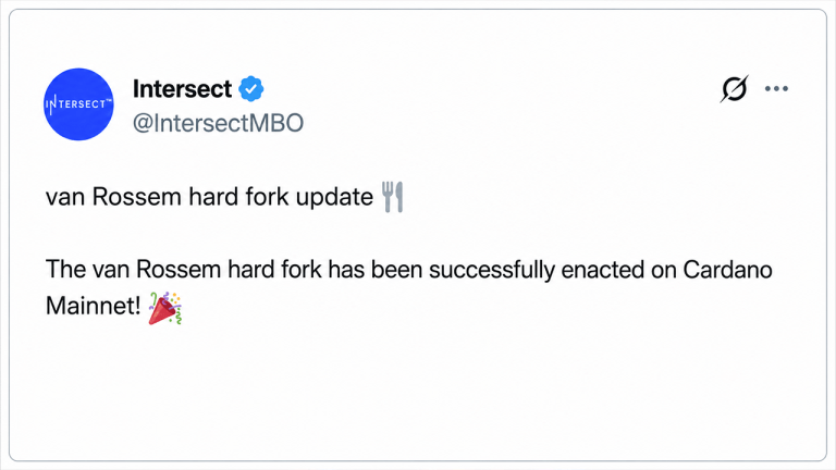 Cardano Triggers Historic Van Rossem Onchain Hard Fork