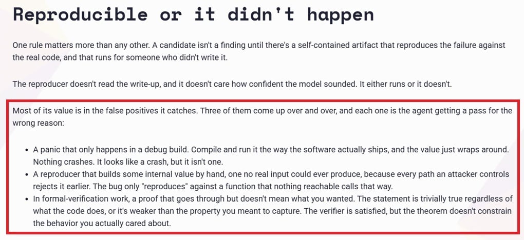 Ethereum Foundation blog detailing the false positives from its recent tests.