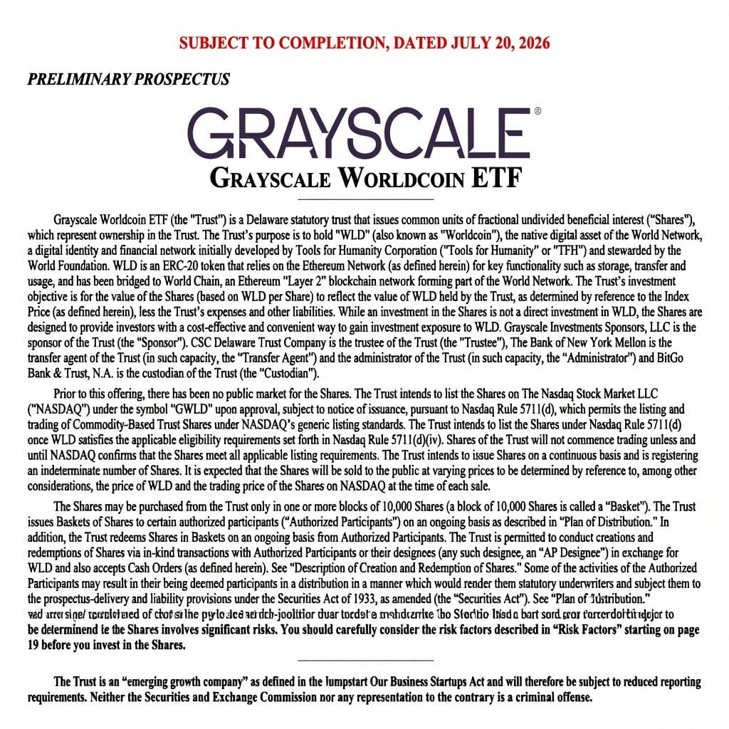 Grayscale's WLD filing