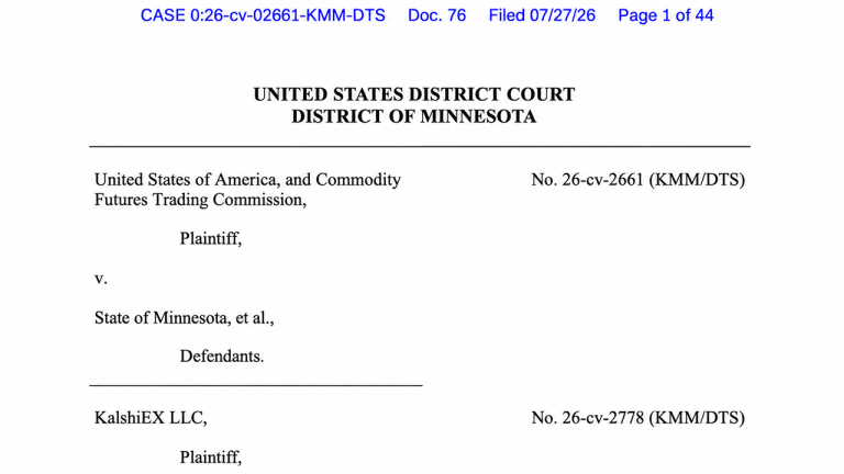 Minnesota Judge Blocks State Ban on Prediction Markets