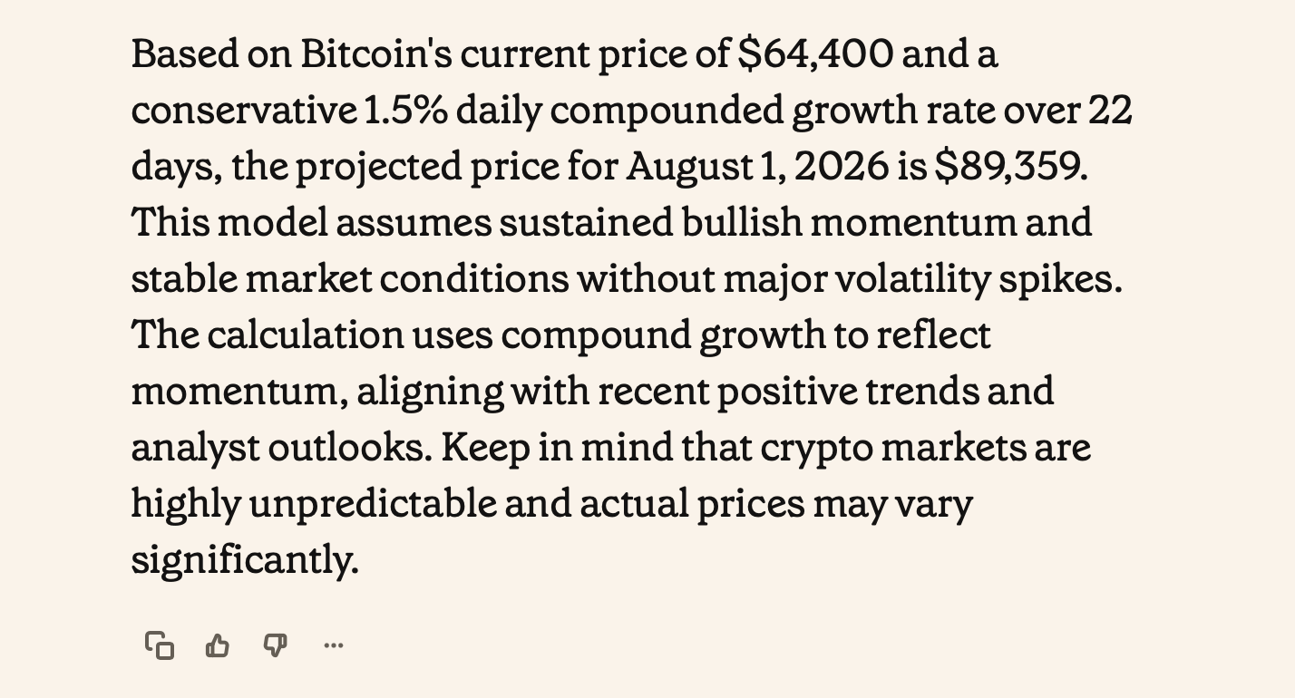 ChatGPT 5.6 Sol, Claude Fable Join 7 AI Models to Predict Bitcoin's Aug. 1 Price Pi AI prediction.