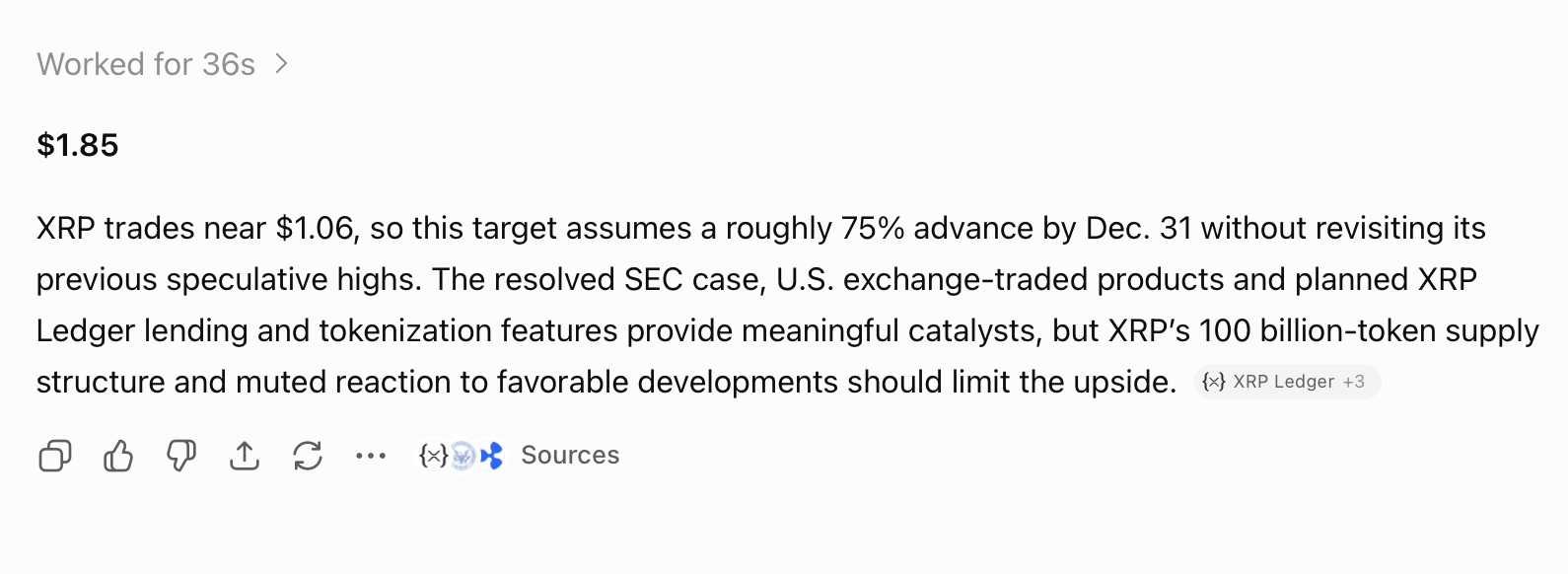 $1.32 to $3.75: Nine Top AI Models Predict XRP's 2026 Finish, One Breaks Away OpenAI's ChatGPT Sol 5.6