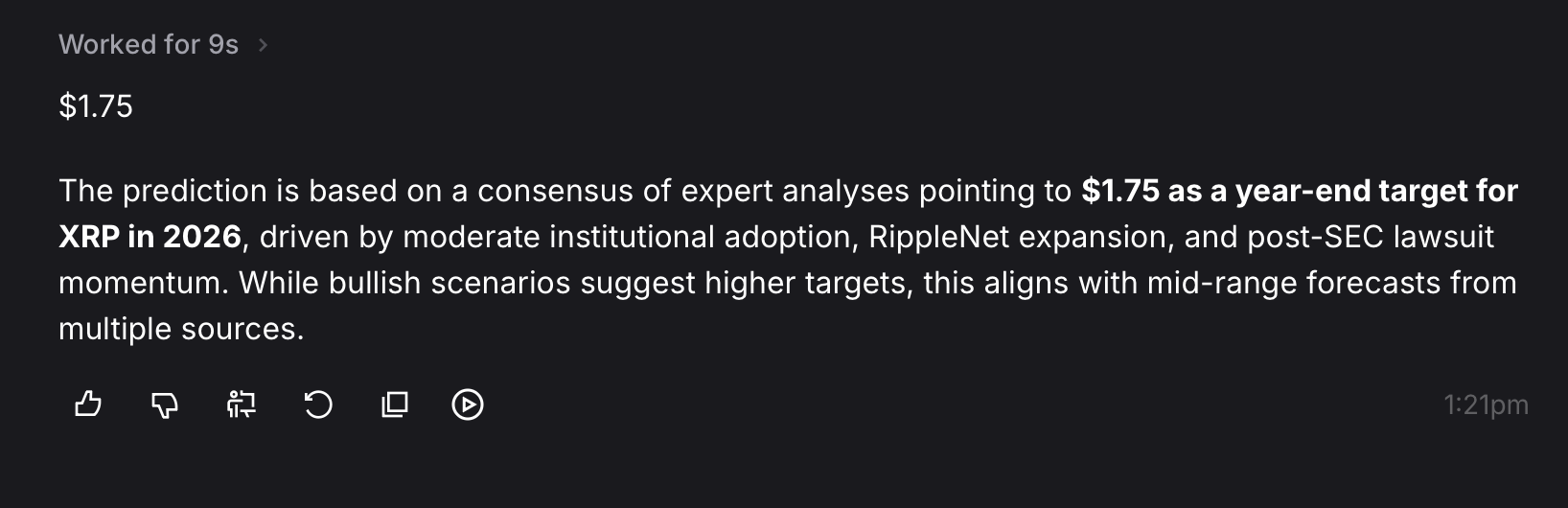 $1.32 to $3.75: Nine Top AI Models Predict XRP's 2026 Finish, One Breaks Away Mistral AI Vibe