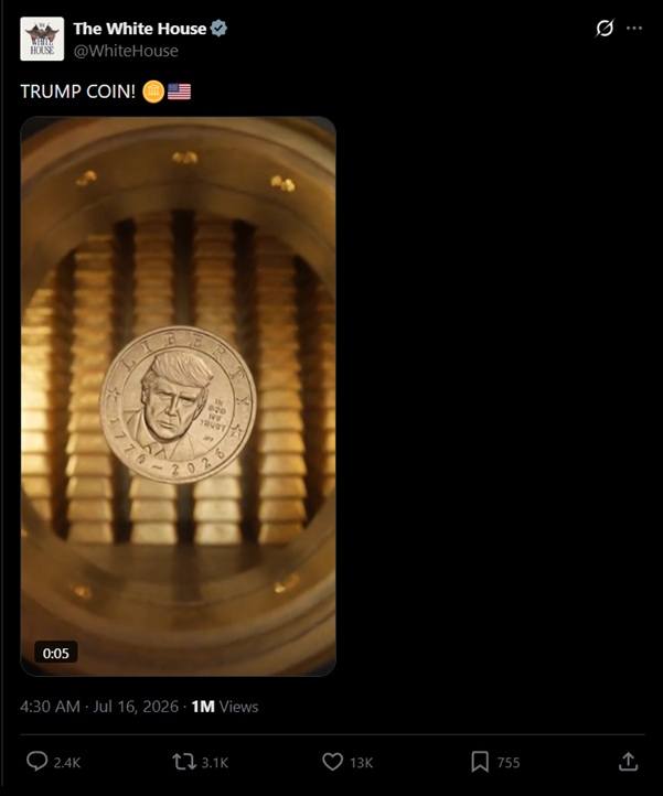 Release of Trump Coin via an X announcement