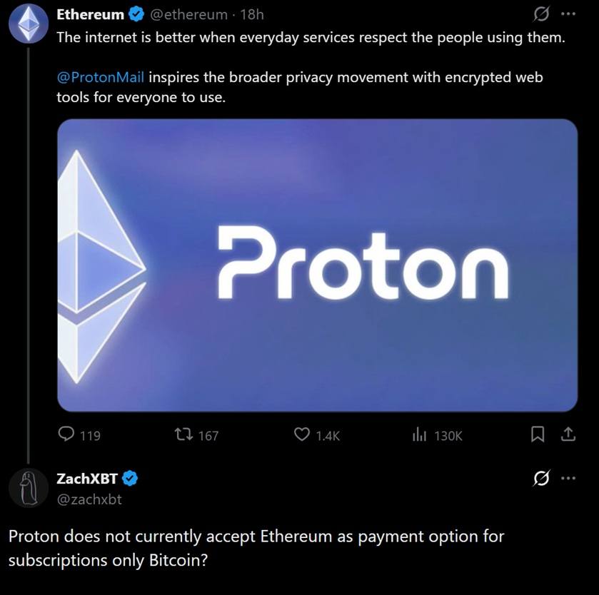 Ethereum's X Account Gets Fact-Checked by ZachXBT: 