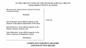 Illinois' 0.2% Crypto Tax Sparks a Full-Blown Courtroom War Court-filing screenshot.