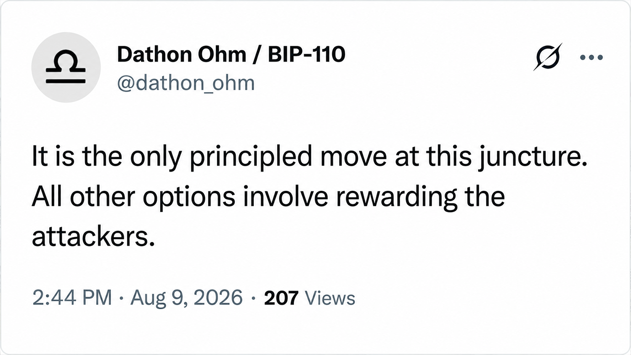 BIP-110 Backers Plot Minority Chain’s PoW Reset to ‘Fire’ Bitcoin Miners