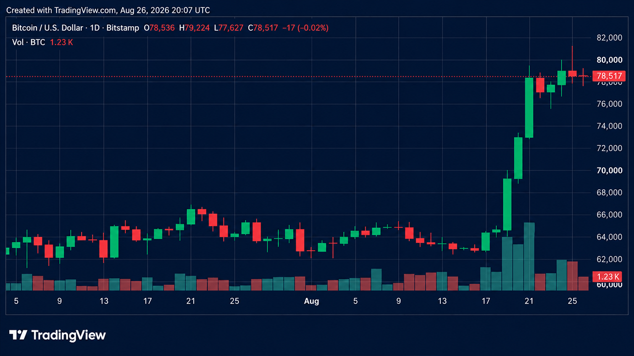 Bitcoin Price Slams Into $79K Wall as Rally Momentum Starts Fading
