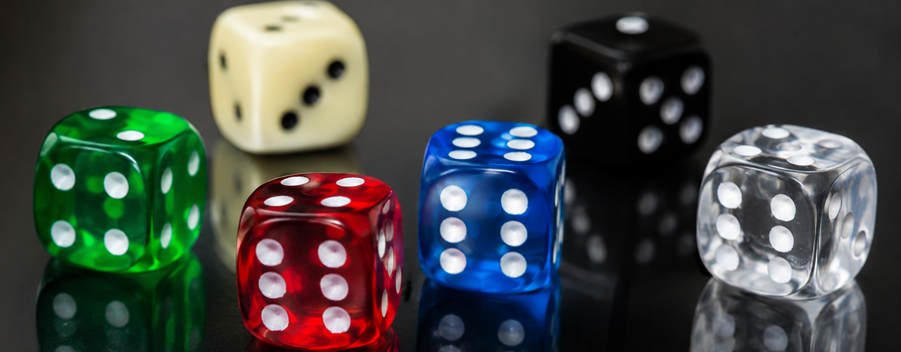 Image of different colored dice