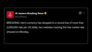 Iran’s Rial Crashes to a Record Low as New Sanctions Target Its Bitcoin Mining Lifeline Iran’s Rial Crashes to a Record Low as New Sanctions Target Its Bitcoin Mining Lifeline