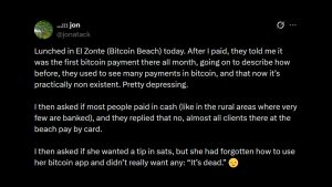 Bitcoin Core Dev Warns Bitcoin Payments Vanish at Bitcoin Beach Bitcoin Core Dev Warns Bitcoin Payments Vanish at Bitcoin Beach