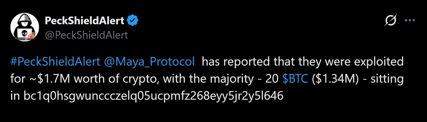 Pecksheild's expose of the Maya protocol hack.