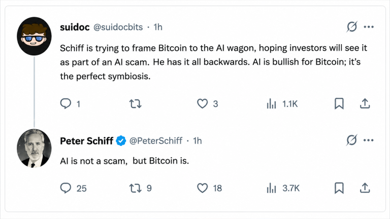 Peter Schiff Says AI Could Turn Into Bitcoin’s Biggest Threat
