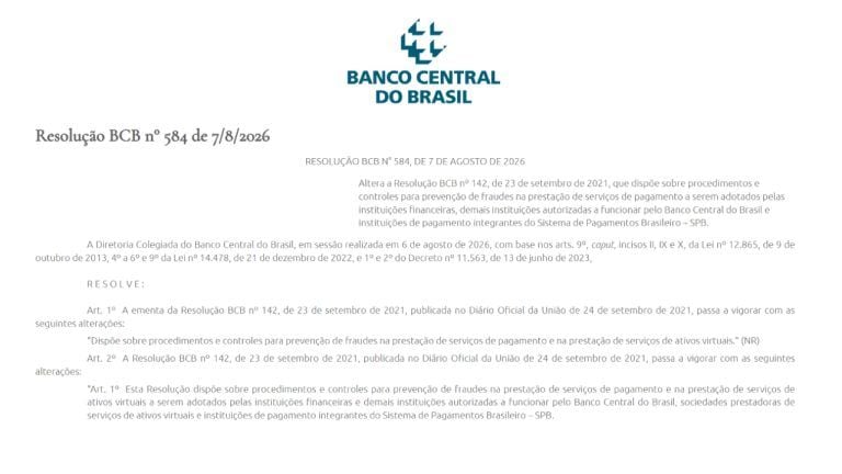 Brazil Central Bank Sets 24 Hour Hold on Large Crypto Transfers