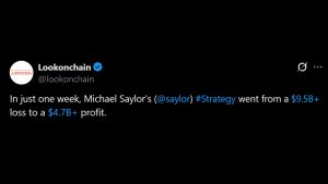 Saylor’s Strategy Swings From $9.5B Loss to $4.7B Profit Saylor’s Strategy Swings From $9.5B Loss to $4.7B Profit