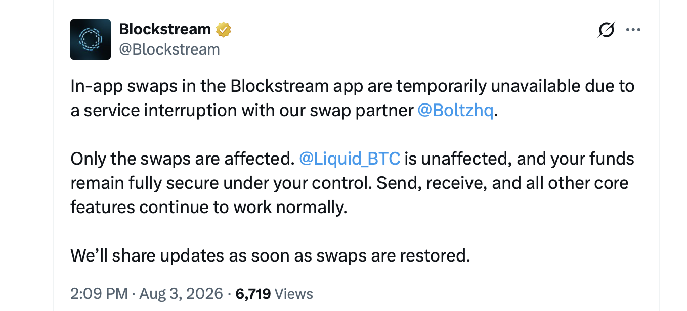 AI Attack Freezes Boltz, Rattles Lightning Network Users X screenshot