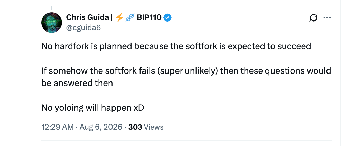 Bitcoin Nears Chain Split as BIP-110 Rebels Defy Global Hashpower X screenshot.