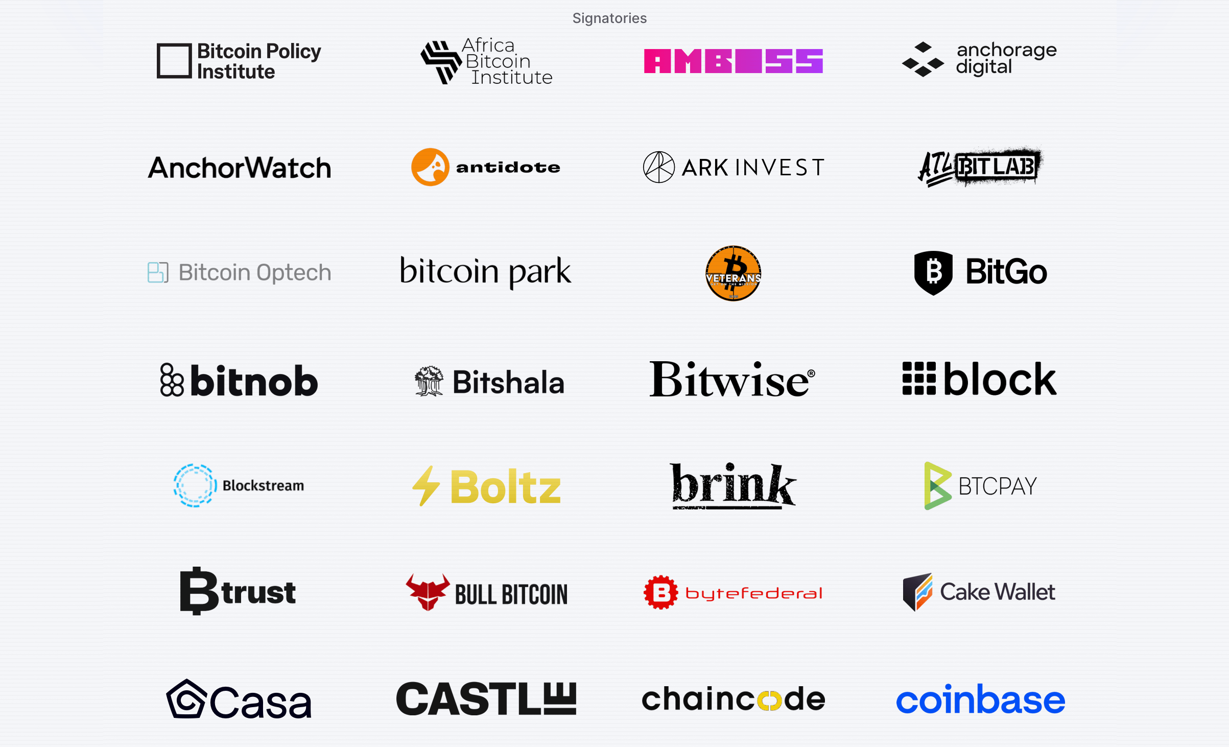 Over 40 Crypto Firms Sound the Alarm on AI's Security Divide Bitcoin Policy Institute open AI letter website screenshot.